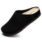 Women's Solid Color Clog Slip-On Shoes - Classic Minimalist Mules, Comfortable All-Day Wear for Indoor & Outdoor