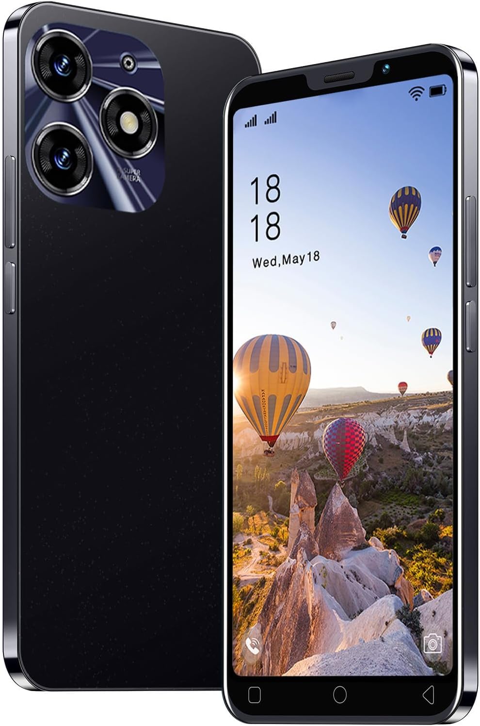 3G Mobile Phone, 5.0” Screen, Android 9.0 OS,16GB ROM (SD to 128GB), Dual SIM Dual Cameras,Face ID Unlocked Cell Phones (Black) 3G Mobile Phone, 5.0” Screen, Android 9.0 OS,16GB ROM (SD to 128GB), Dual SIM Dual Cameras,Face ID Unlocked Cell Phones (Black)