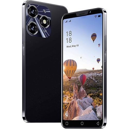 3G Mobile Phone, 5.0'' Screen, Android 9.0 OS,16GB ROM (SD to 128GB), Dual SIM Dual Cameras，Face ID Unlocked Cell Phones (Black)