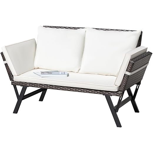 Greesum Outdoor Convertible Sofa