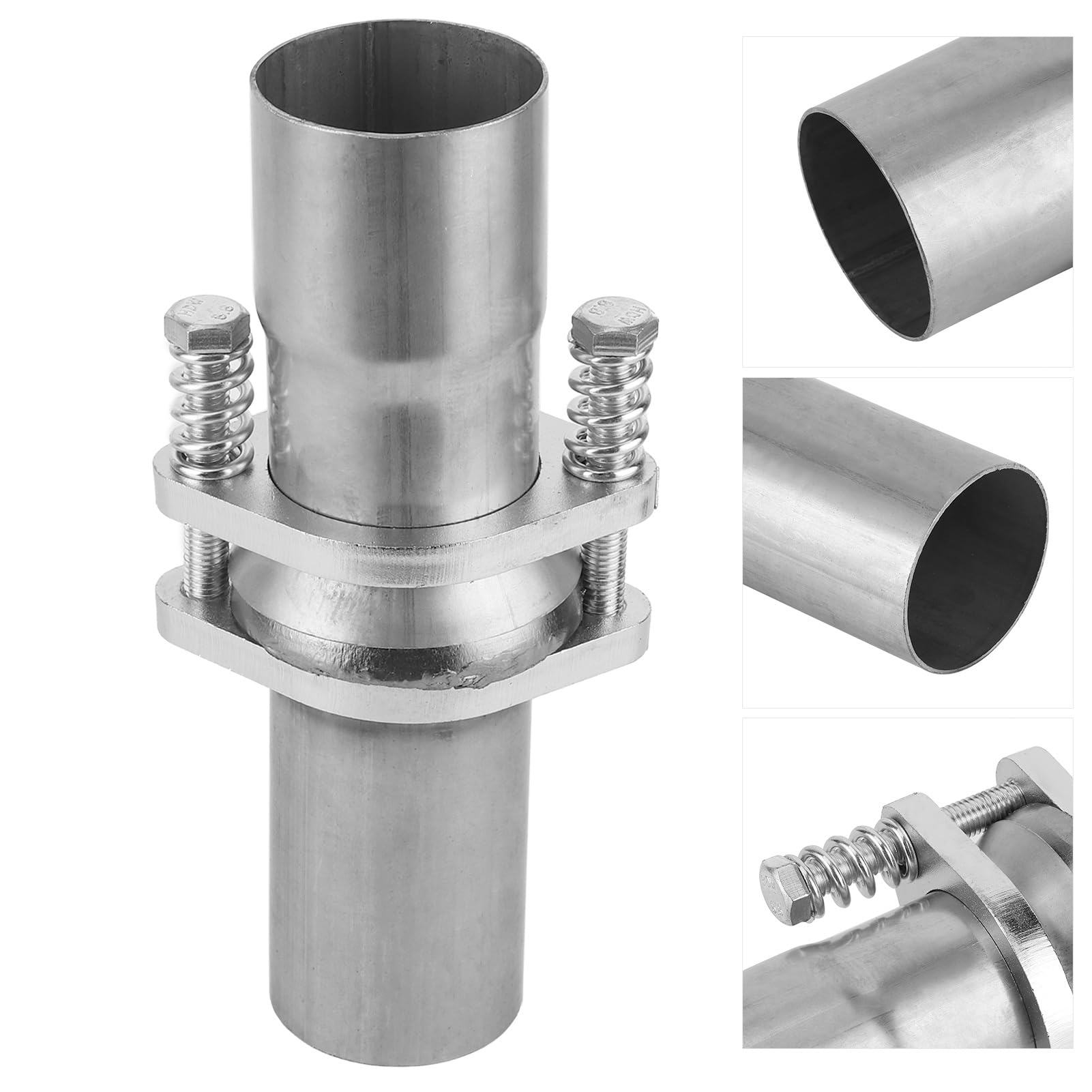 Kit de Tubería de Reparación de Perno de Resorte de Brida de Acero Inoxidable Universal, Fijación Rápida de 2,25 Pulgadas de Diámetro Interior a 2,25 Pulgadas de Diámetro Exterior