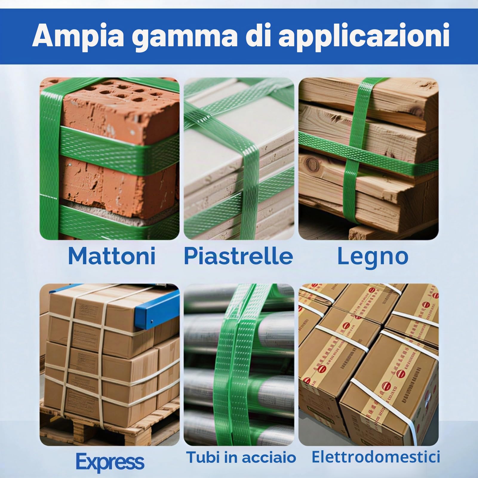 Tendireggia per Reggetta Tendireggia Tendireggia Taglierina a Polipropilene Ad Alte Prestazioni Azionato a Mano Utensili per Fascette Manuali per Reggetta Set di Reggette