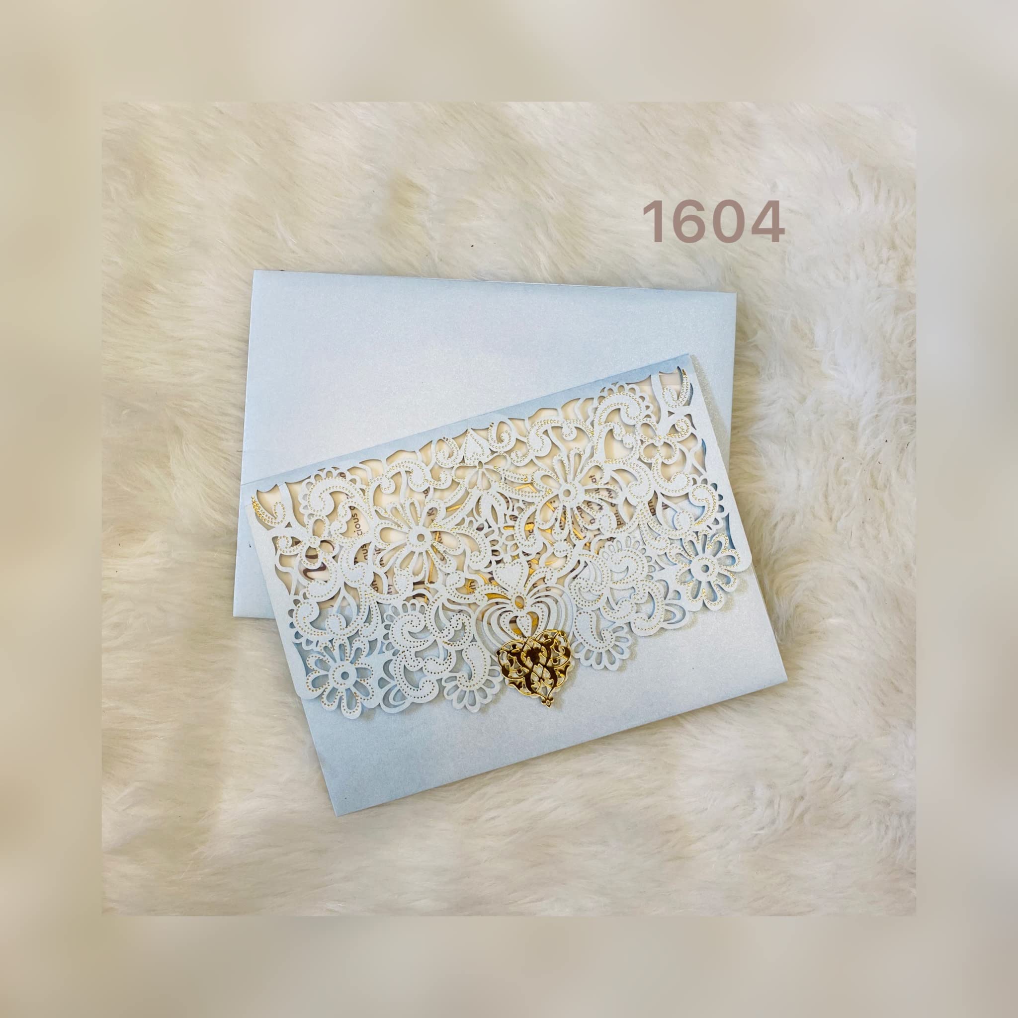 THE PAPER BOUTIQUE LASER CUT UNIQUE INVITATION CARDS FOR WEDDING/BIRTHDAY/PARTIES, ANY INVITATION – PACK OF 50