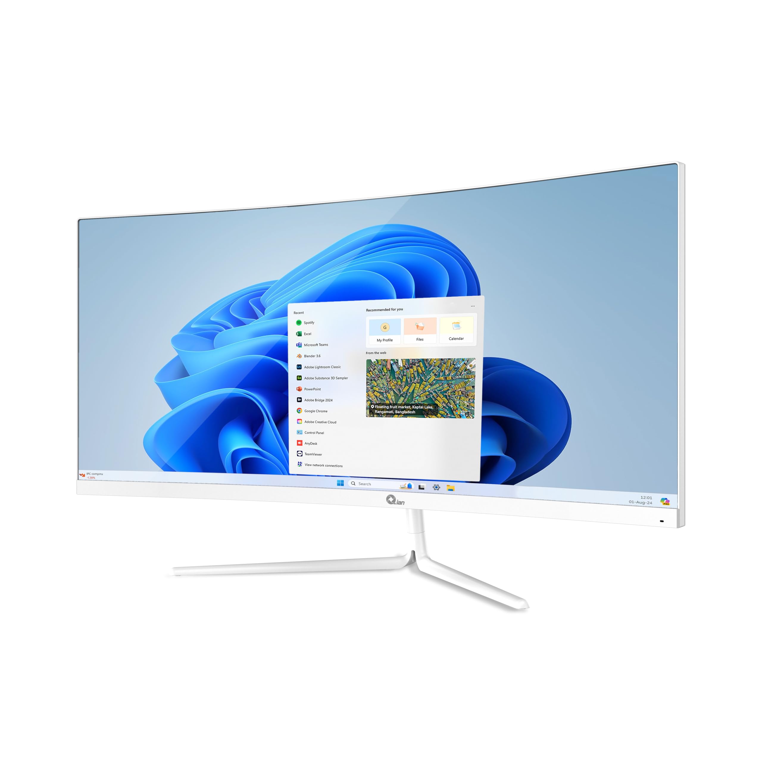 Monitor Curvo Qian 30" Schermo Ultra-Largo FHD | 2560x1080 | Pannello VA | Formato 21:9 | Adaptive Sync | 200 Hz | Tempo di risposta 10ms | Regolabile | VESA | HDMI 2.0 / DisplayPort 1.4 | QMC-VA30-02