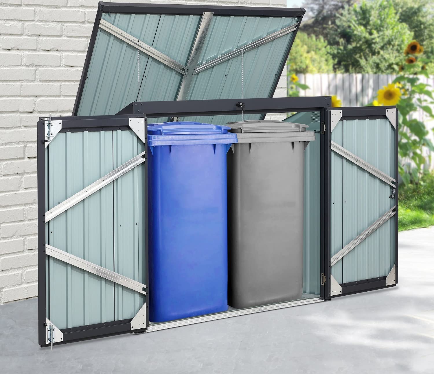 Merschbrock Trade GmbH Mülltonnenbox, Müllbox, Mülltonnenverkleidung