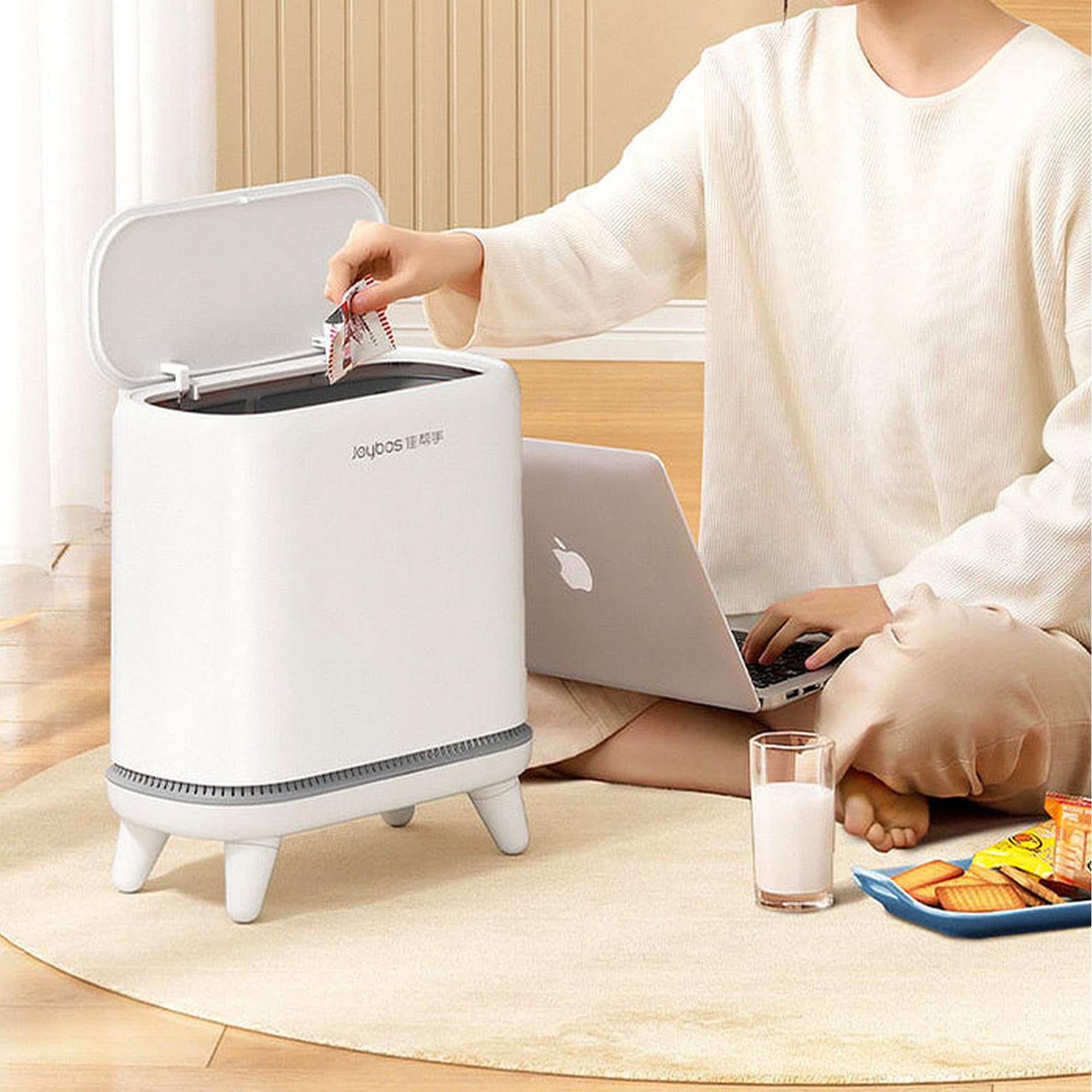 JOYBOS Cubo De Basura Con Altura 12,5L