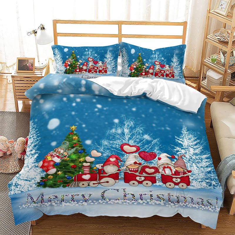 Housse de couette 240x260 bleu neige pour créer une ambiance cocooning dans la chambre
