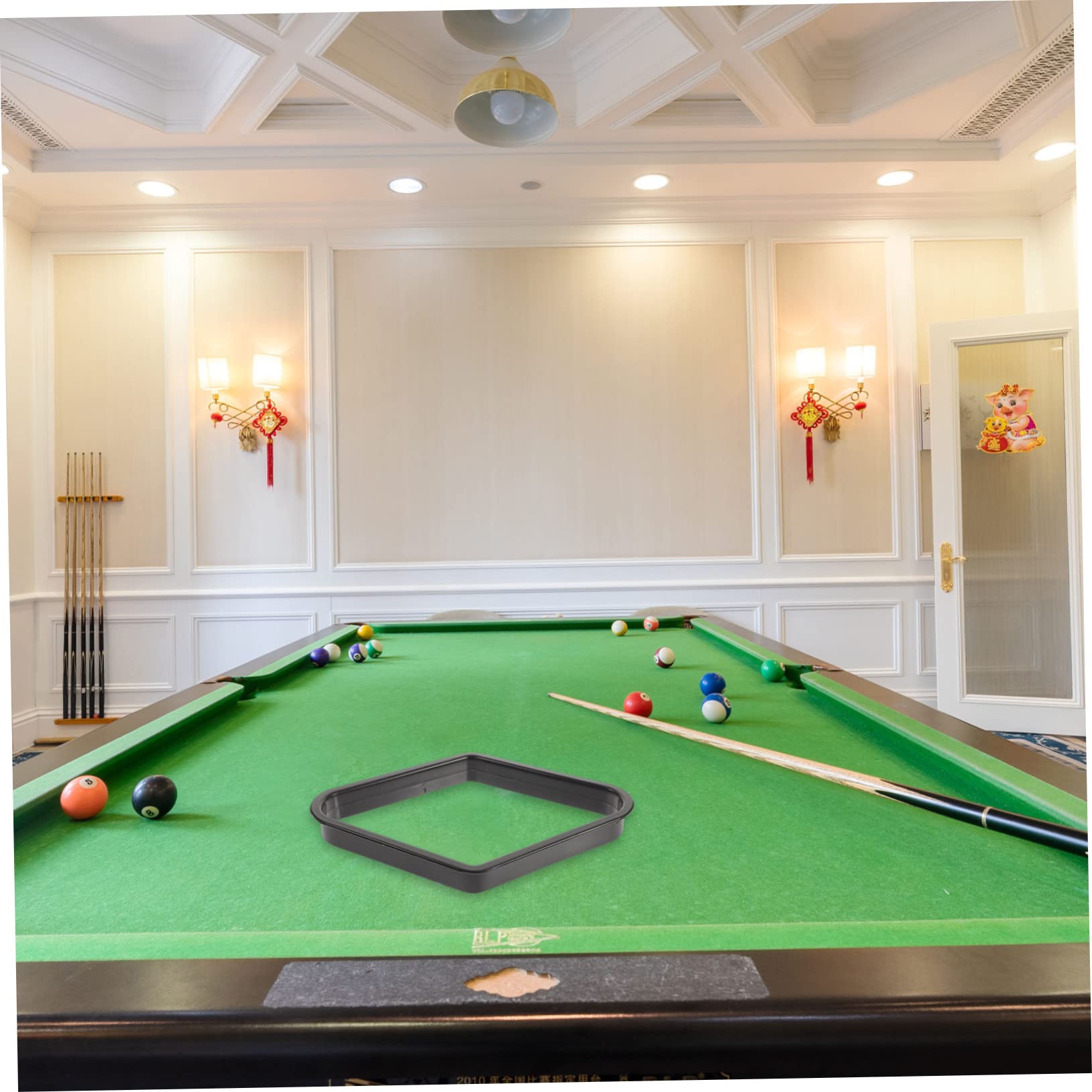 BCOATH 2pcs Billiard Ball Rack Set for Pool Table Snooker Fixing Rack Billiard Ball Storage Pool Accessories