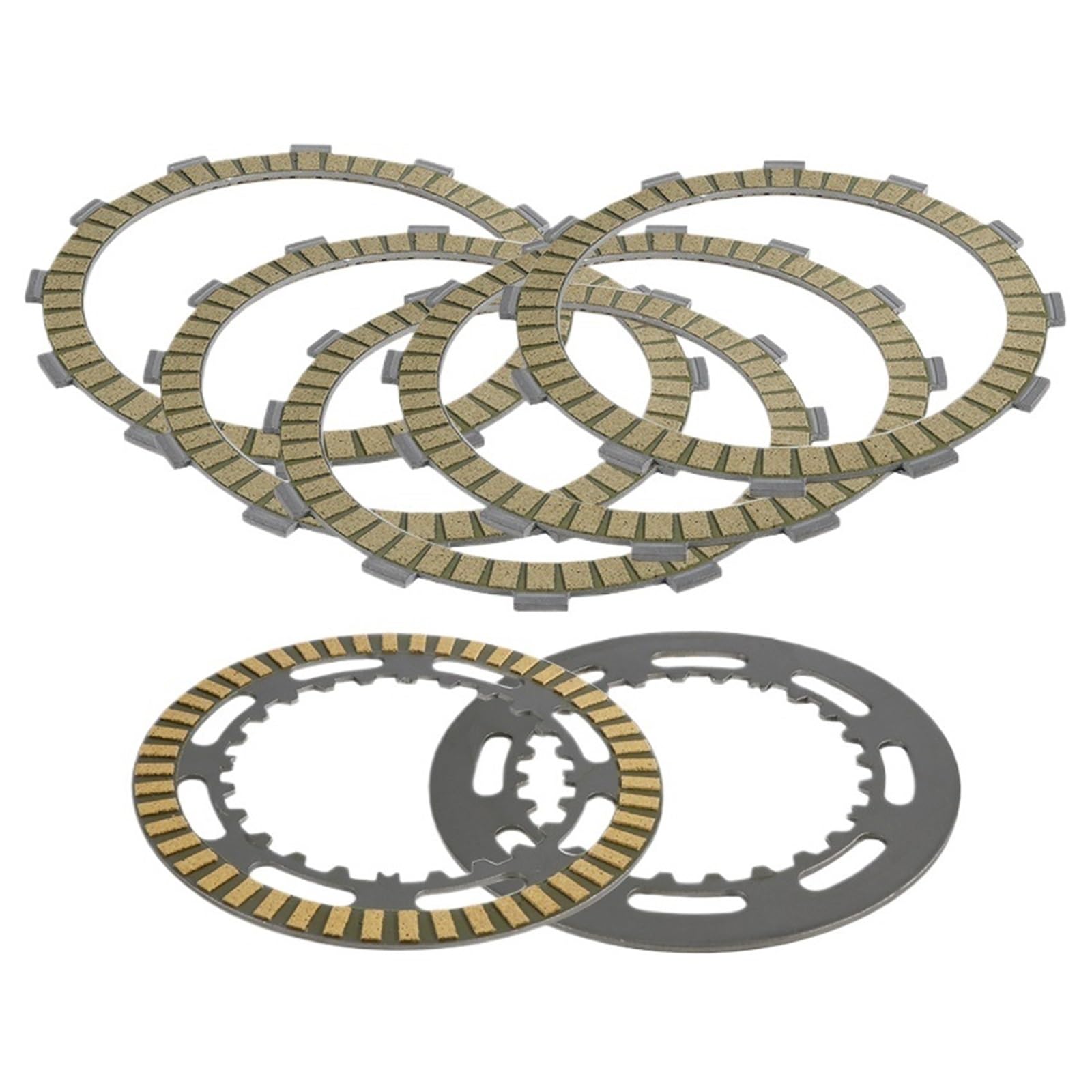 Aweudnhi One Color Clutch Plates Set Motorcycle Parts Clutch Piece Kit Fit For Suzuki An650 An650z Burgman Abs 21441-24F00 21441-24F20 21452-10G00 Clutch Disc Plate Kit
