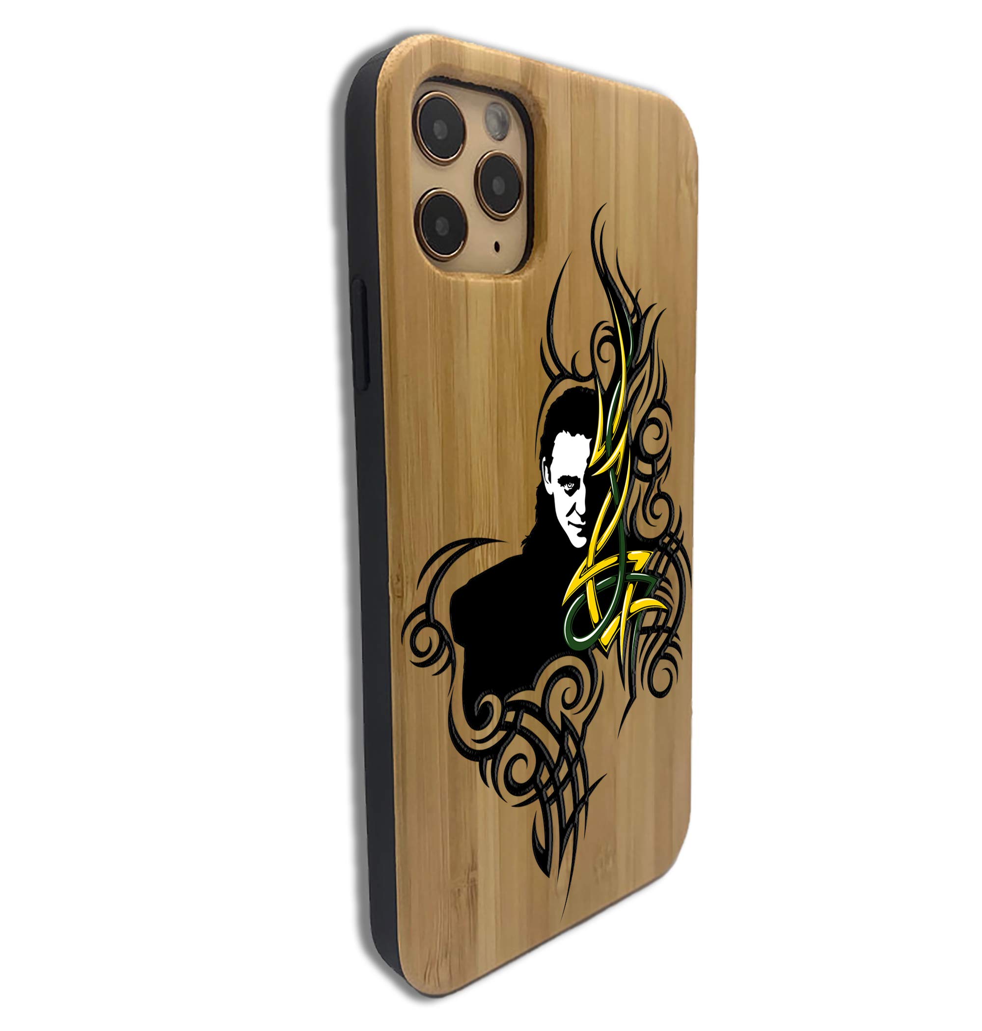 Loki Bamboo Wood Case Compatible With Apple Iphone 12 Pro