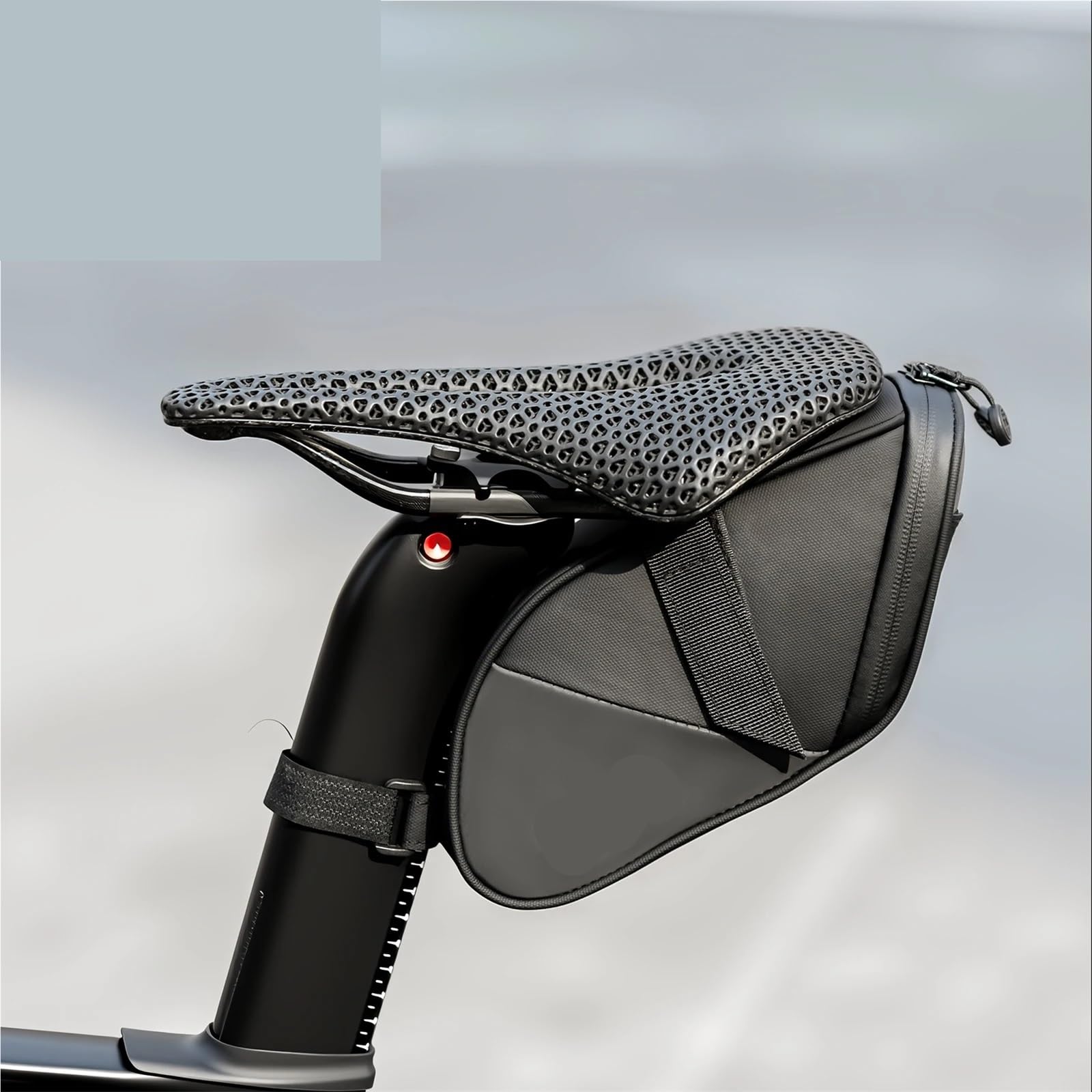 Borsa Da Sella Bici Borsa for bicicletta da 1,8 l, riflettente, impermeabile, portatile, da strada, da sotto il sedile.