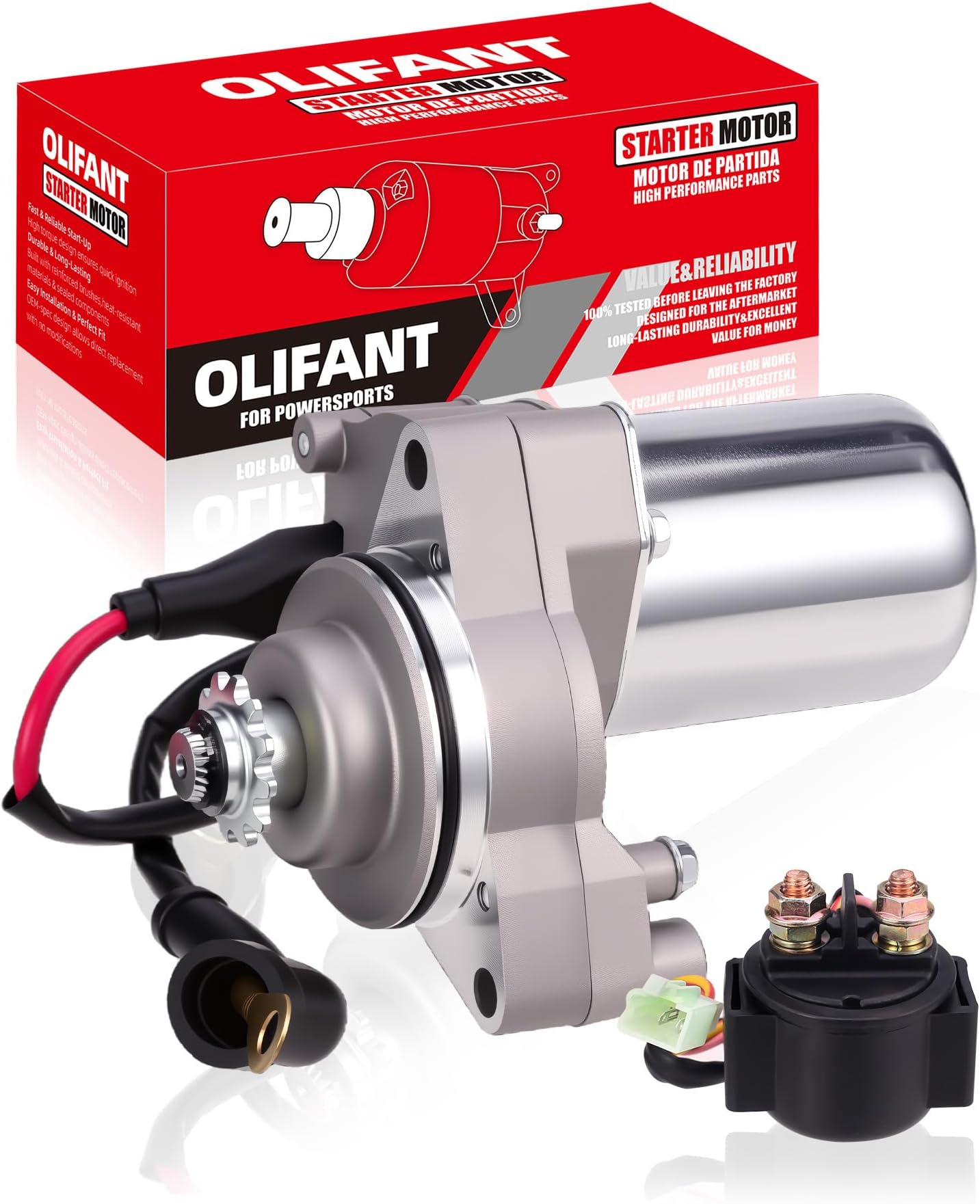 Electrical Starter Motor For 50 70 90 100 110 125cc Chinese ATV Go Karts 4 wheeler Quad Dirt Bike 3 Bolt Mounts