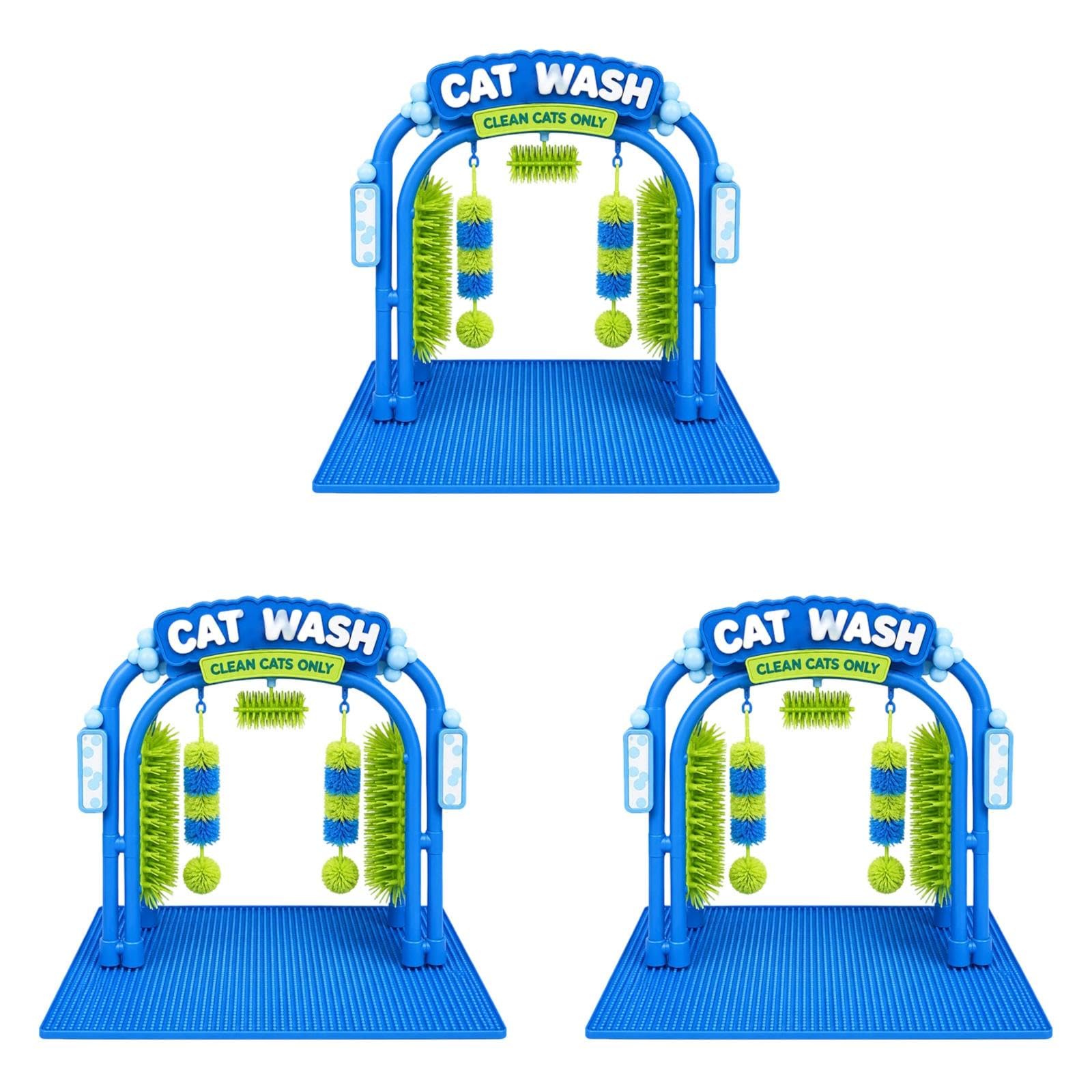 Cat Wash Grooming Station, Cat Car Wash Toy, Self‑Grooming Arch Hair (3)