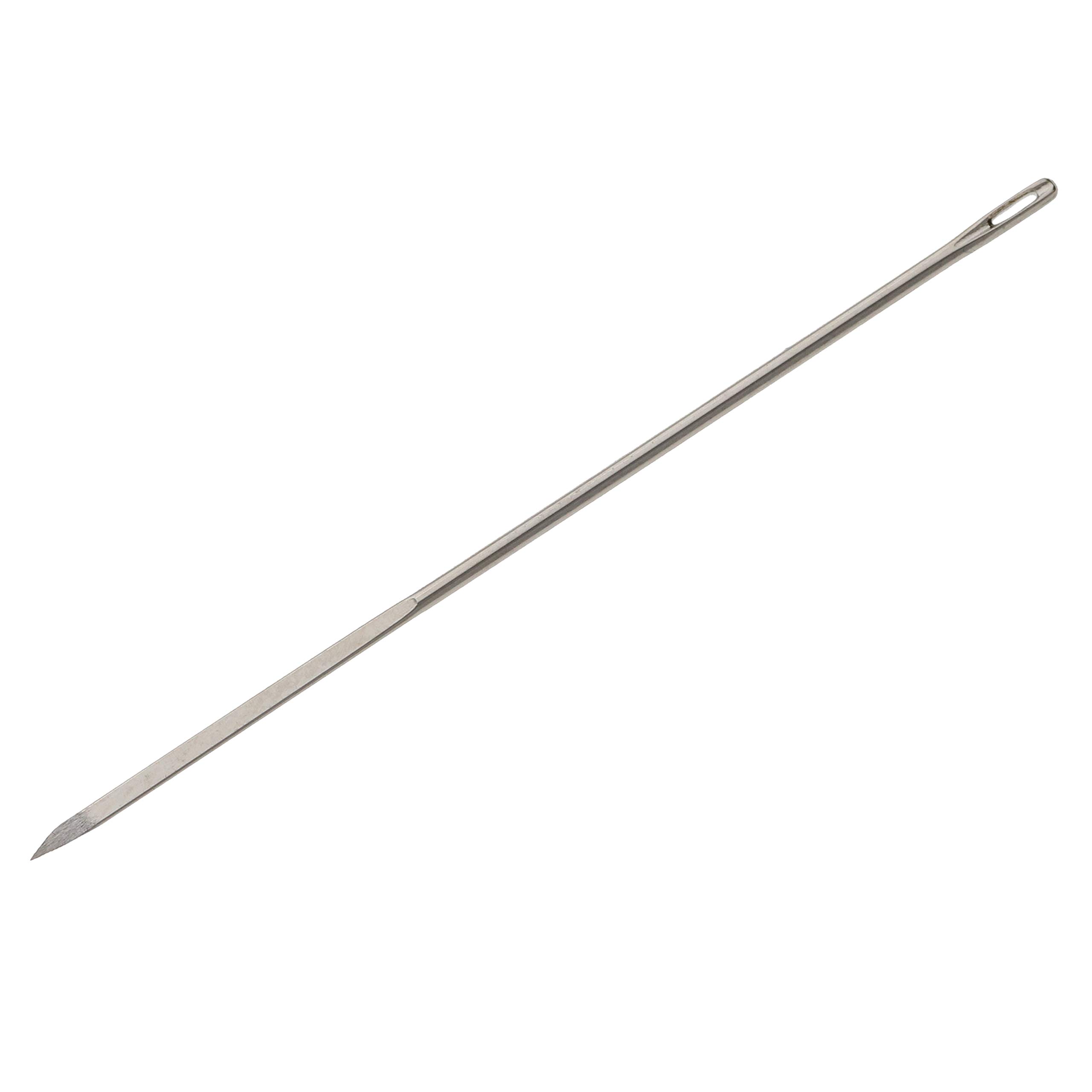 John James Glovers Nadeln, Größe 5, 40 mm lang und 0,76 mm im Durchmesser, dreieckige Spitze, ideal für härtere Materialien wie Leder, Wildleder, Vinyl und weiche Kunststoffe, 25 Stück