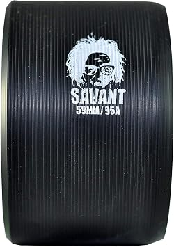 Atom Savant Skate Wheels Black 95A Set of 4
