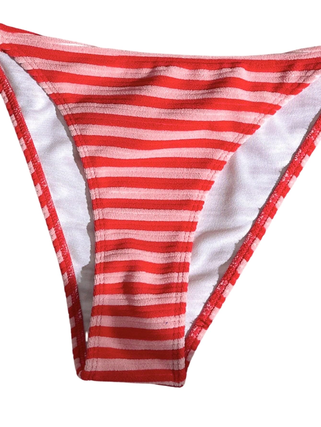 GORGLITTER Set bikini da donna a righe, con allacciatura al collo, bikini e bikini, 2 pezzi, costume da bagno