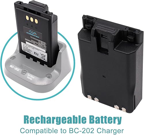 Miniatura 5 de Accessoryway Reemplace la batería de iones de litio BP-307 7.2V 3350mAh para Icom ID-52A IC-705 IP-503H IP-100H IP-501H ID-52E Radios