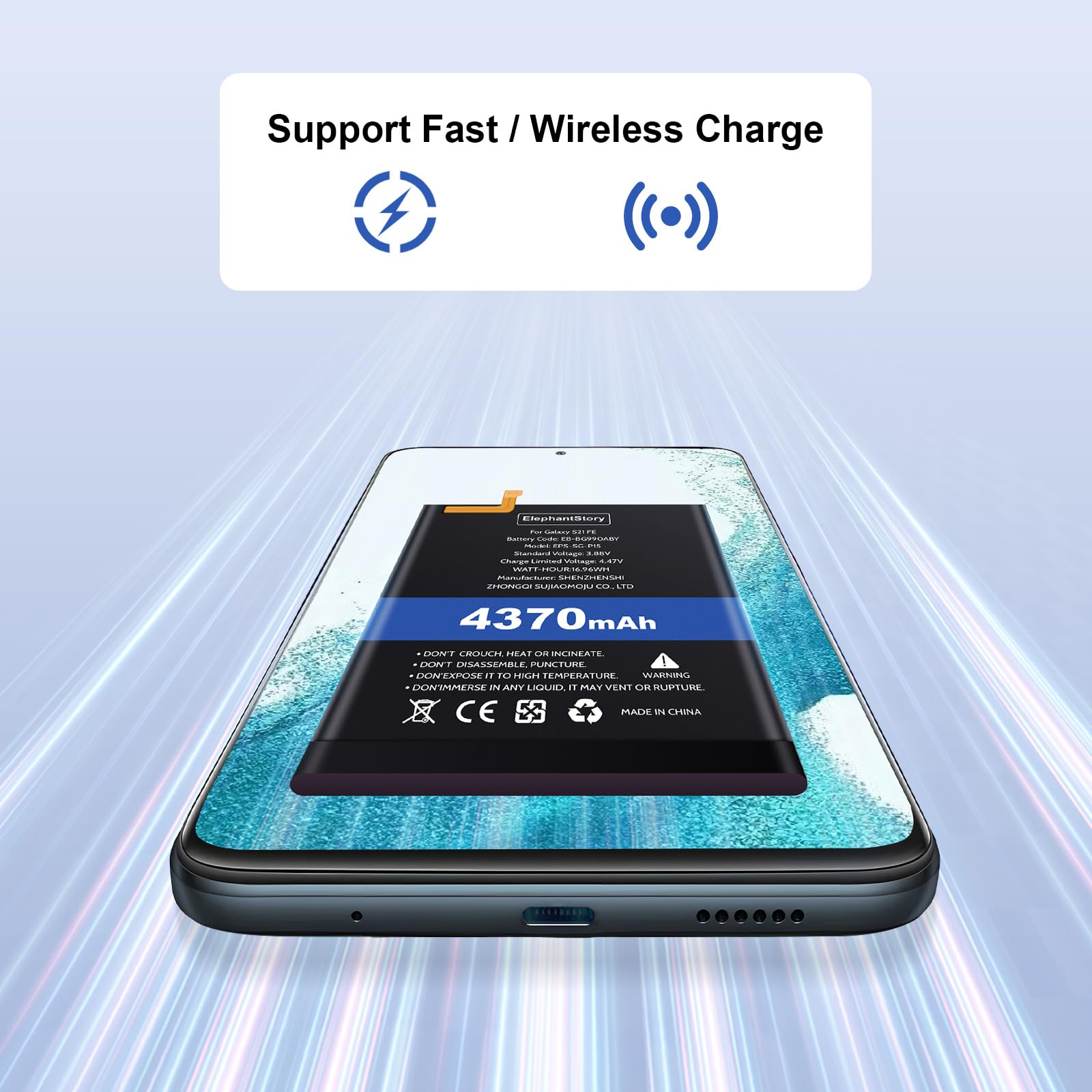 Batterie De Rechange Neuf Pour Samsung Galaxy S21 FE 5G (Modèle G990) - Marque Globalstock