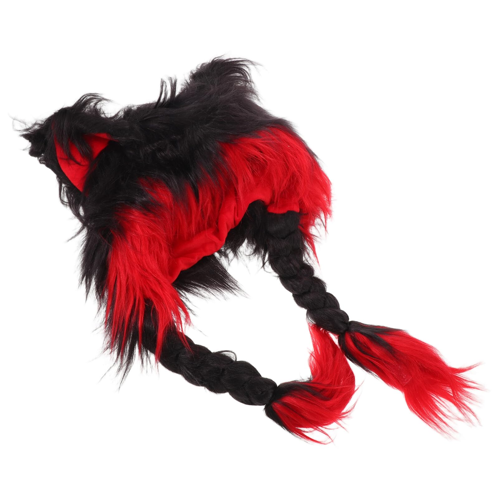 FOMIYES Gorro de Felpa con Orejas de Gato Cálido y Diseño Protector de Orejas para Mujer para Cosplay Fiestas de Halloween y Uso Otoño Invierno