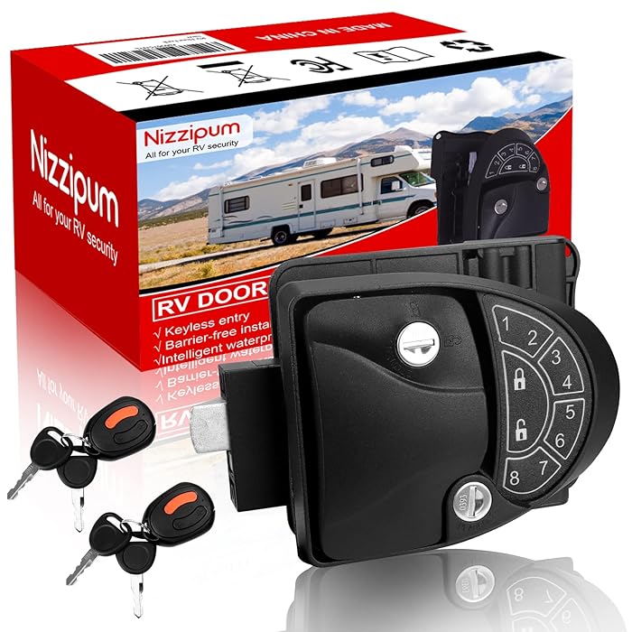 Buy Nizzipum RV Door Lock, 2022 RV Lock Keyless Eentry, RV Keyless
