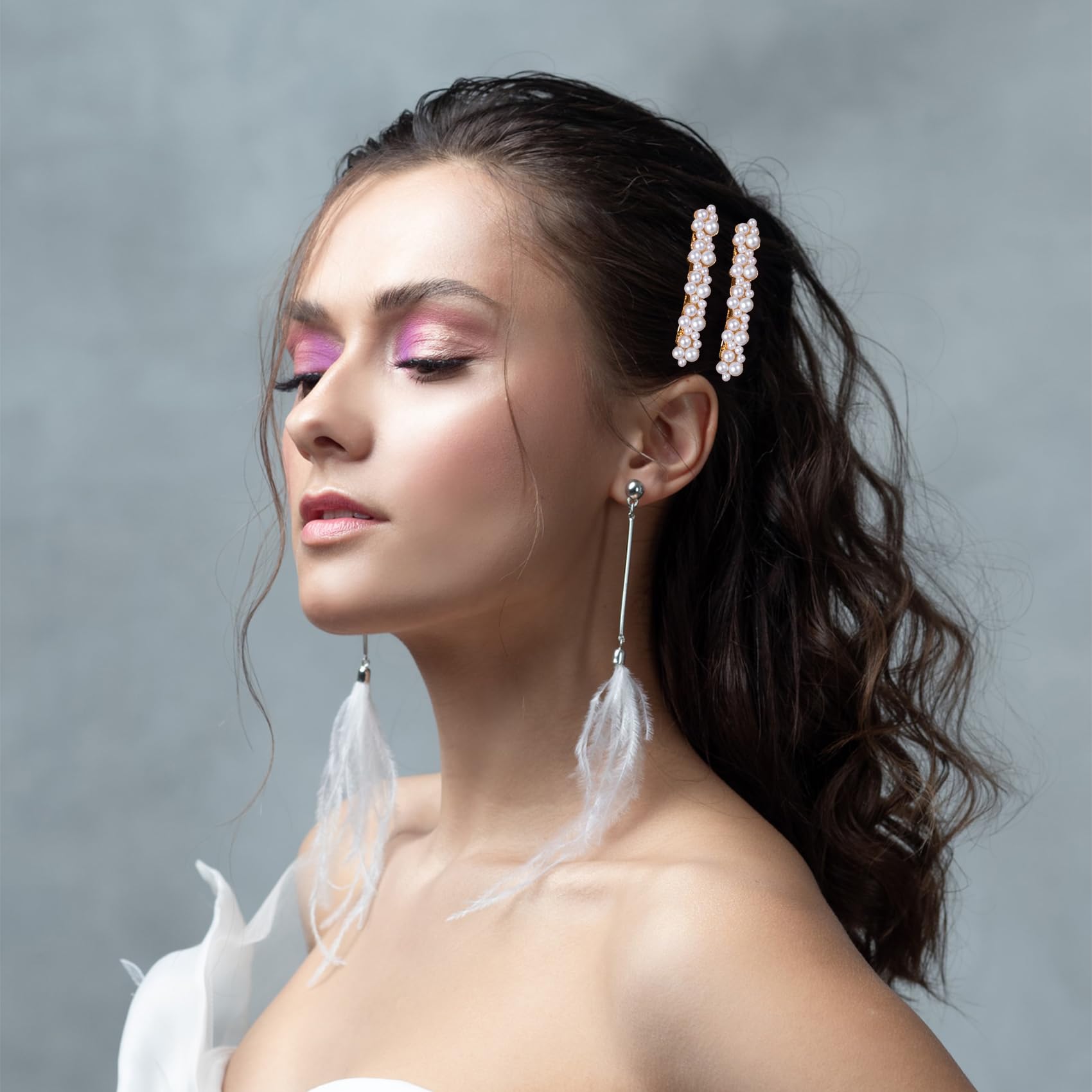 Elegant Pearl-Embellished Hair Accessory Pearl Hair Accessory - Etsy main image 3