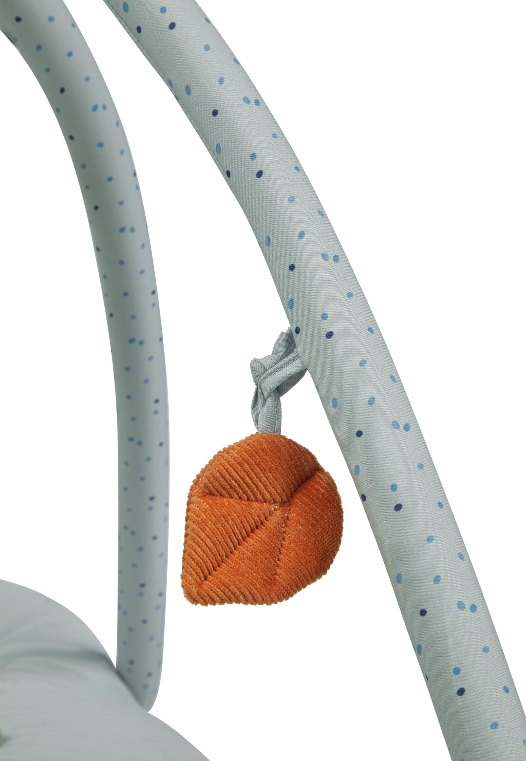 Sterntaler Spielbogen Dino Rexi - Spielbogen aus Velour und bedrucktem Baumwoll Mischgewebe - Baby Spieldecke mit Bogen und Spielfiguren zum Abnehmen - Baby Spielzeug mit Knisterpapier, graublau