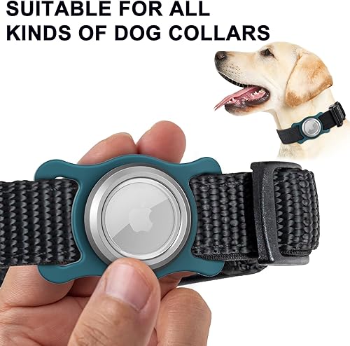 Miniatura 5 de AirTag - Soporte para collar de perro, impermeable, protector Apple Air Tag Tracker para collar de perro mediano a grande, no daña tu collar, la