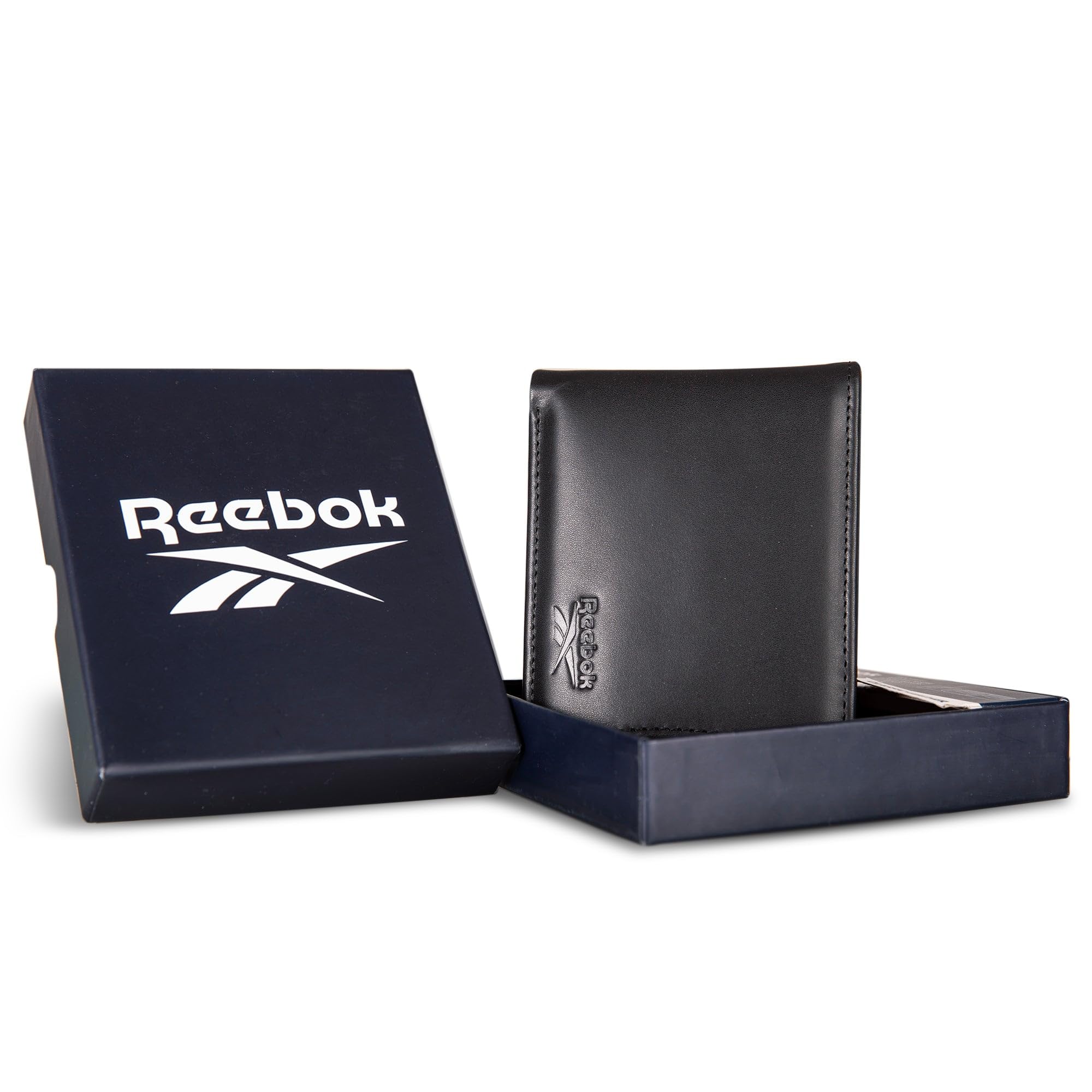 Reebok Men's Wallet | RFID Protection | ID Window | Card Slots | Bill Pocket | Lightweight | Durable
