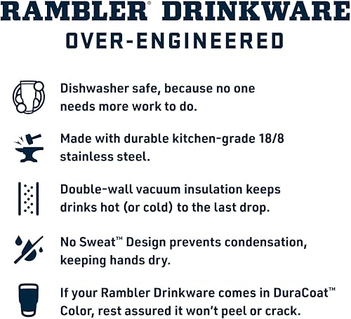 Miniatura 2 de YETI Rambler - Vaso apilable de acero inoxidable con tapa MagSlider, 8 onzas, color carbón