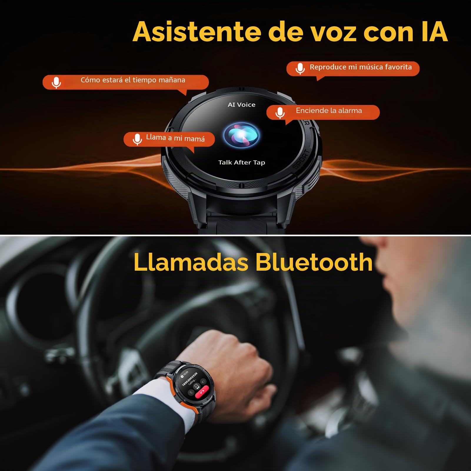 BT10 (Montre connectée - 1.43'') Black