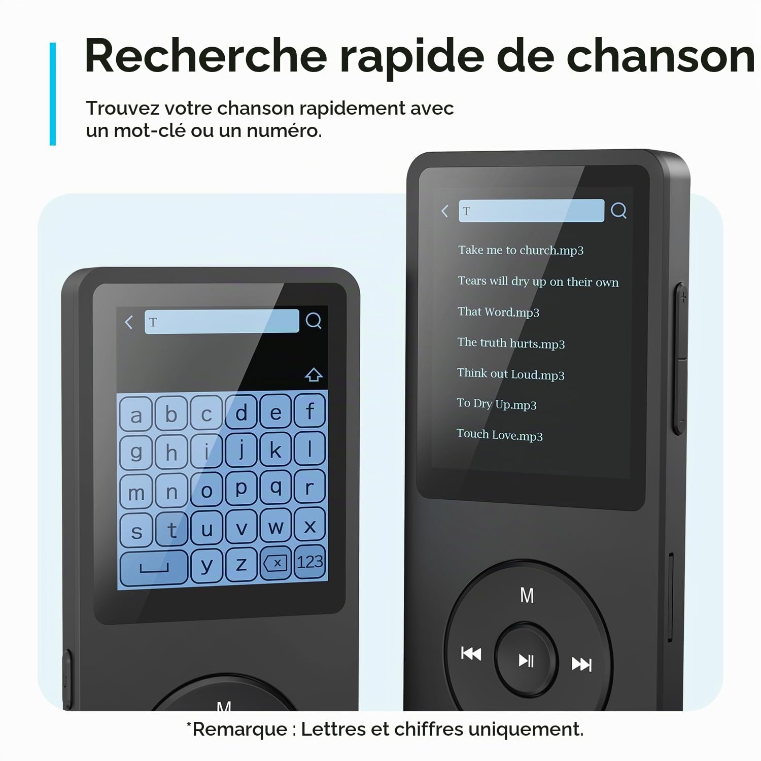AGPTEK A02X Lecteur MP3 32 Go avec Bluetooth 5.3, écran de 1,8", Lecteur de Musique Portable avec Haut-Parleur, Radio FM, enregistreur Vocal, Prend en Charge jusqu'à 128 Go
