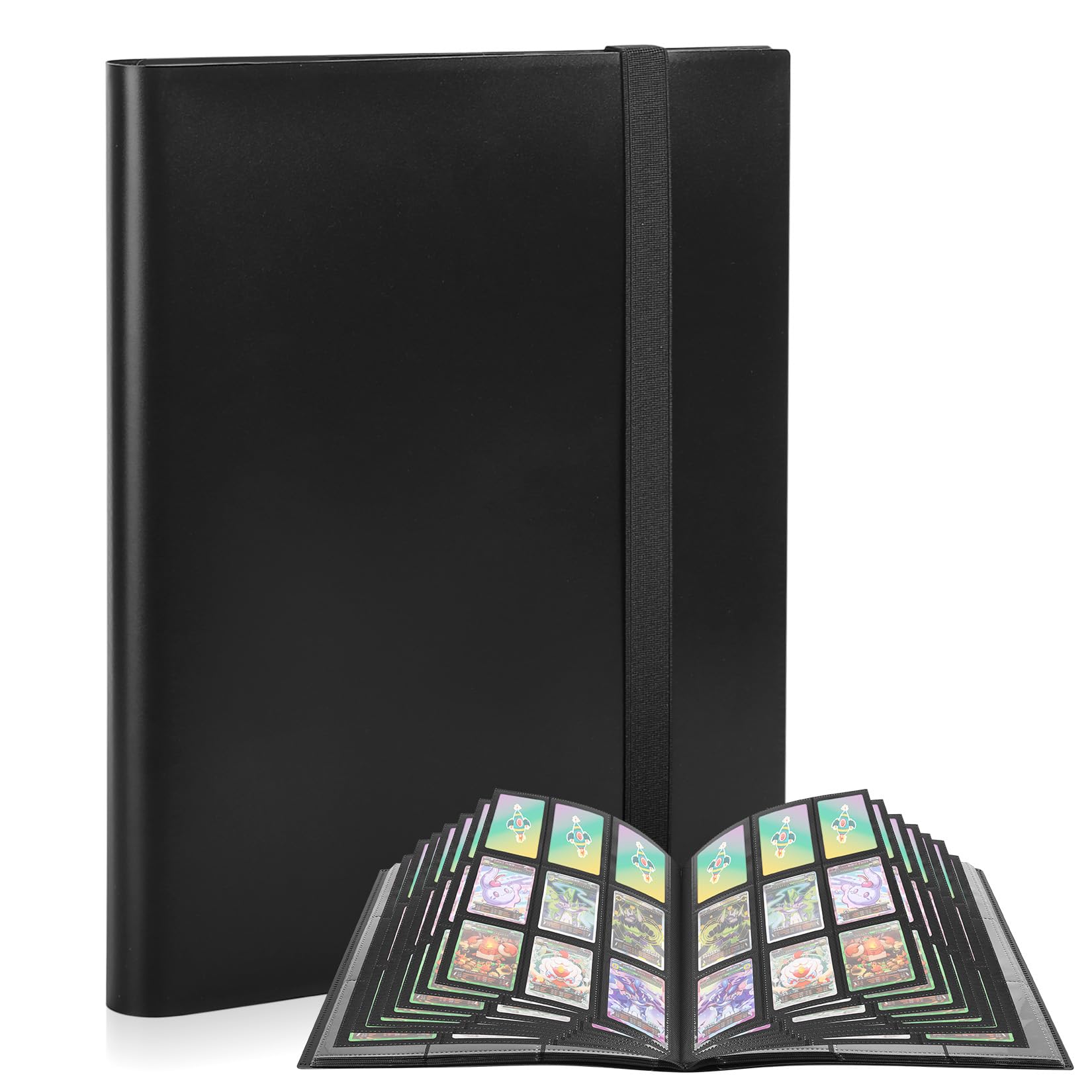 BieMian Trading Card Album, Trading Card Folder Binder Album for up to 360 Cards, Collector's Album Cards Collector's Folder Collector's Book Collector's Folder Large for Yugioh Sports Cards Football