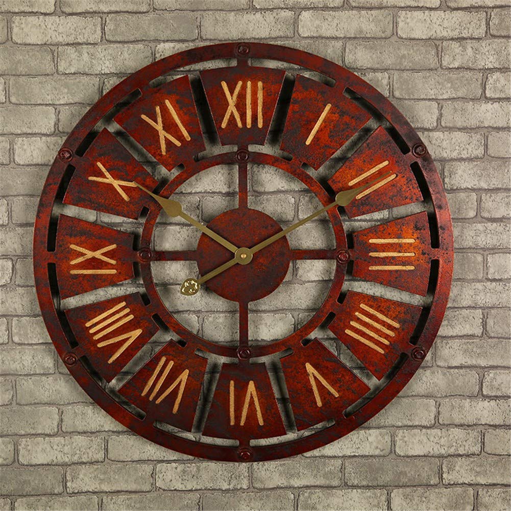 Horloge murale rétro silencieuse pour sublimer l'ambiance de votre salon