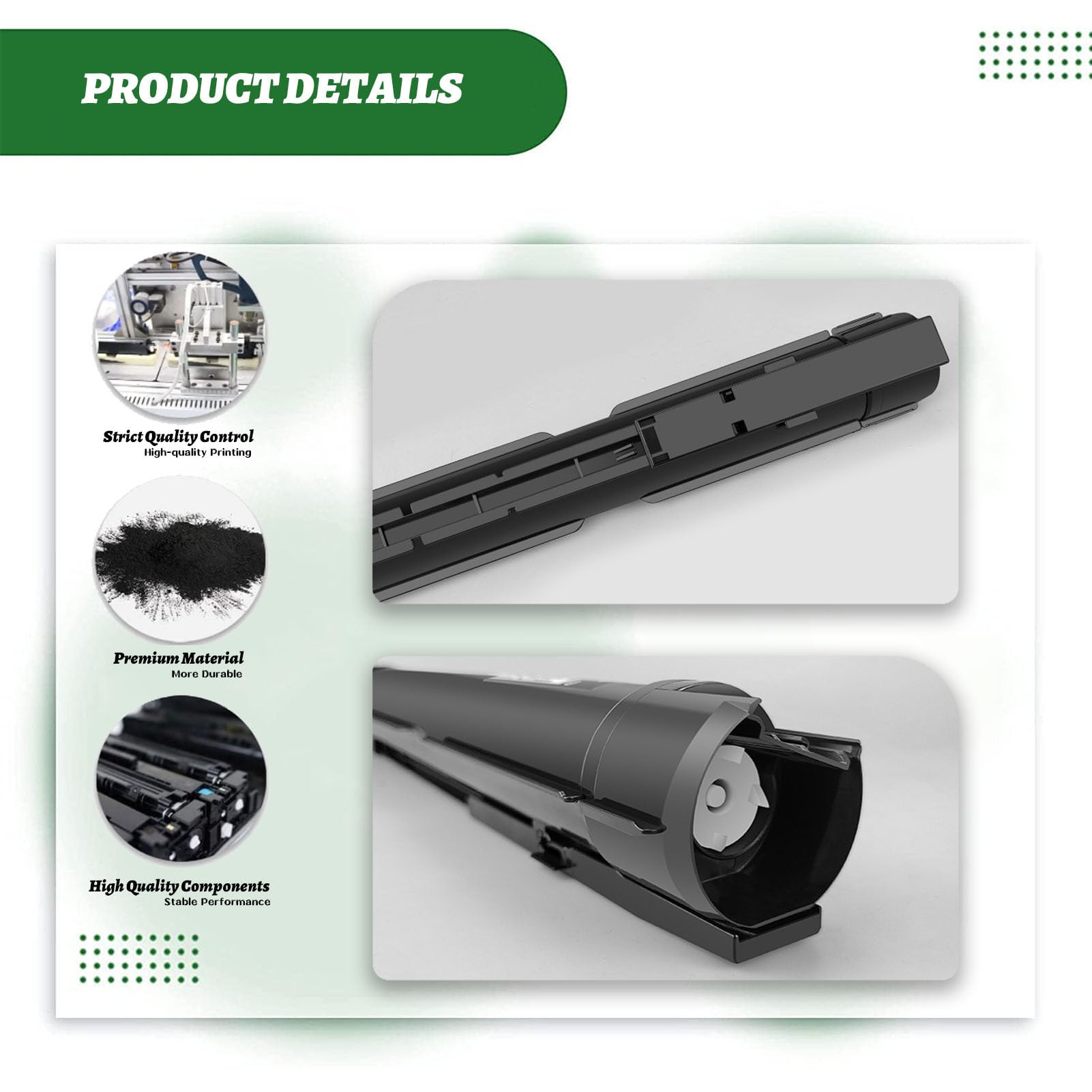 006R01820 006R01821 006R01822 006R01823 Cartuccia toner ad alta capacità compatibile con le stampanti Per Xerox C7120, C7125, C7130 black