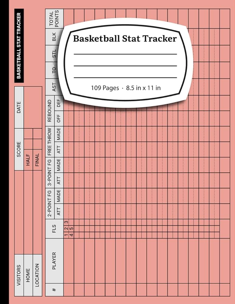 basketball-stat-tracker-track-player-performance-team-progress-press-planda-amazon-com-books for Basketball Stat Sheets Printable Free Basketball Stat Tracker: Track Player Performance & Team Progress: Press, Planda: Amazon.com: Books for Basketball Stat Sheets Printable Free