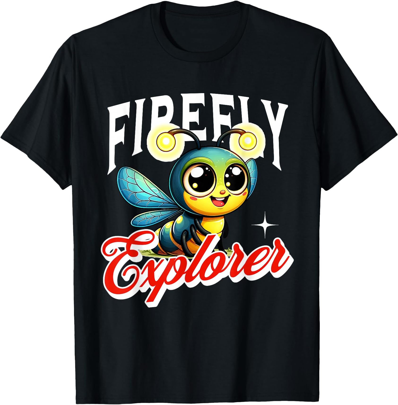 Firefly Explorer Cute Summer Bug Adventure Toddlers T-Shirt