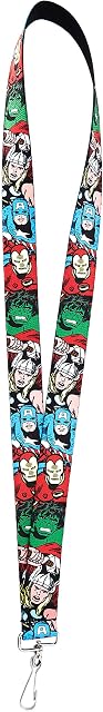 Buckle-Down Women's Lanyard-Avengers Key Chain, Multicolor, Standard