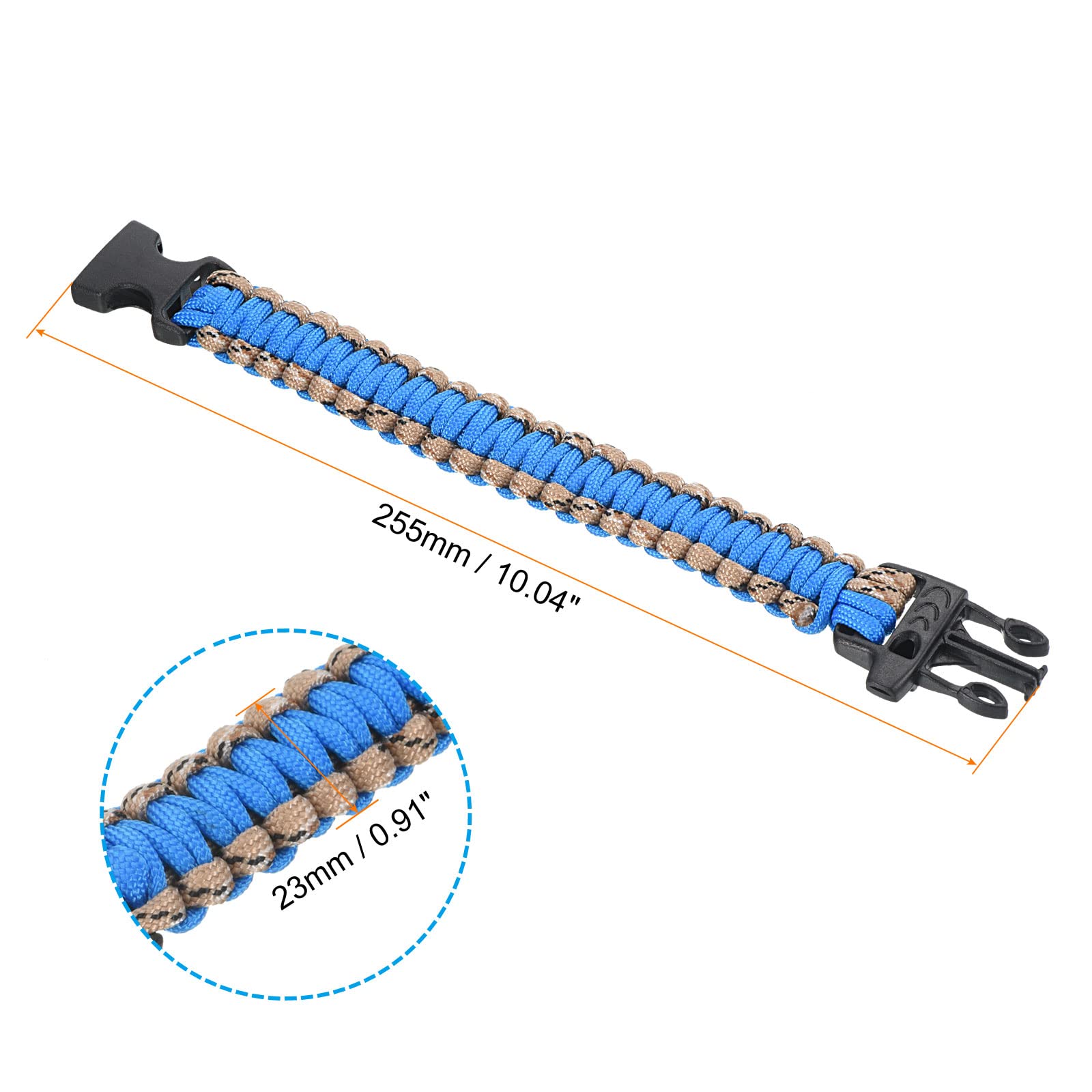 PATIKIL Survival Paracord Bracelets - Image 2