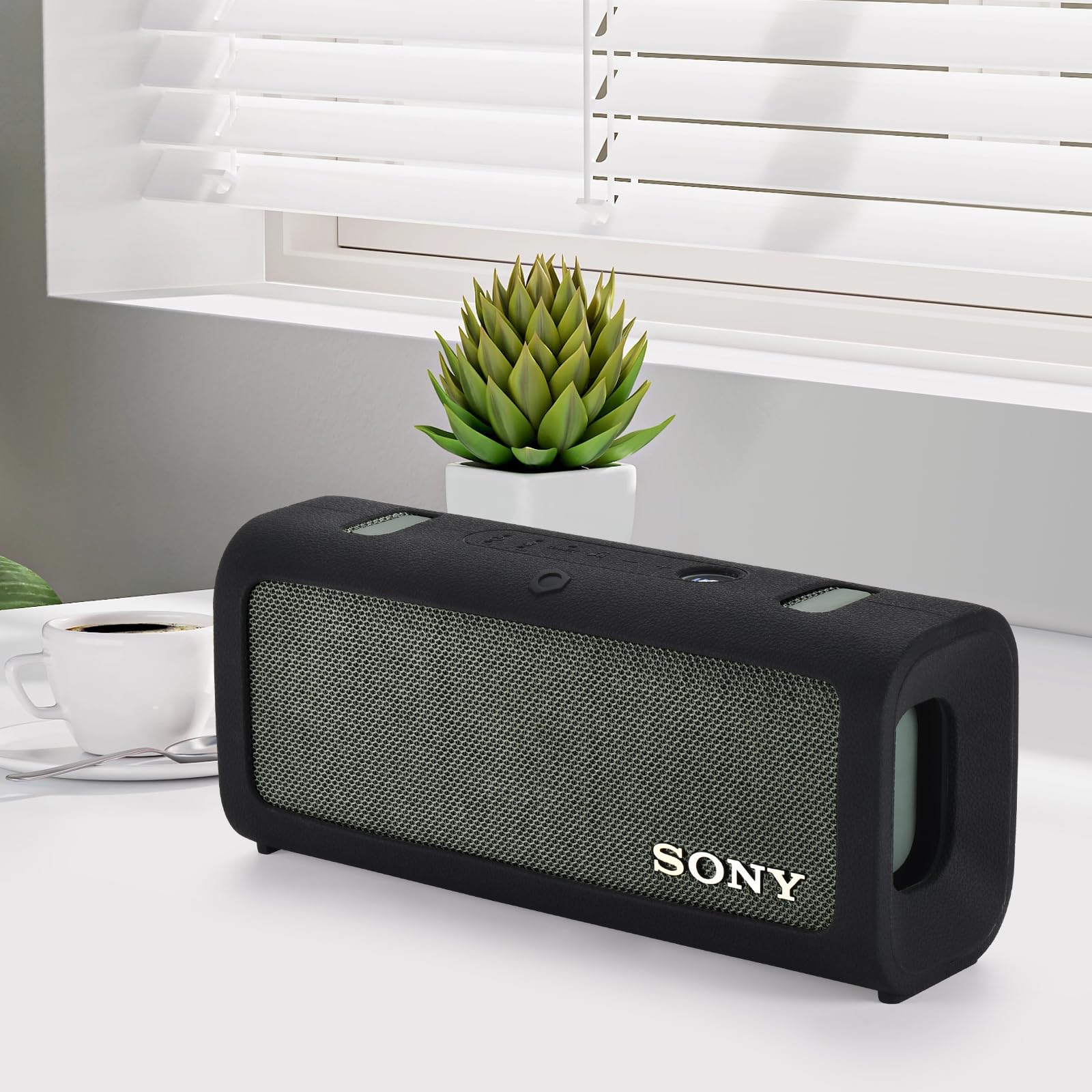 Silikonowe Etui do Sony ULT FIELD 3 - Przenośny głośnik Bluetooth,Przenośny Pokrowiec Podróżny Miękki Futerał Ochronny Pokrowiec do Sony ULT FIELD 3 Bluetooth Speaker(Czarny)