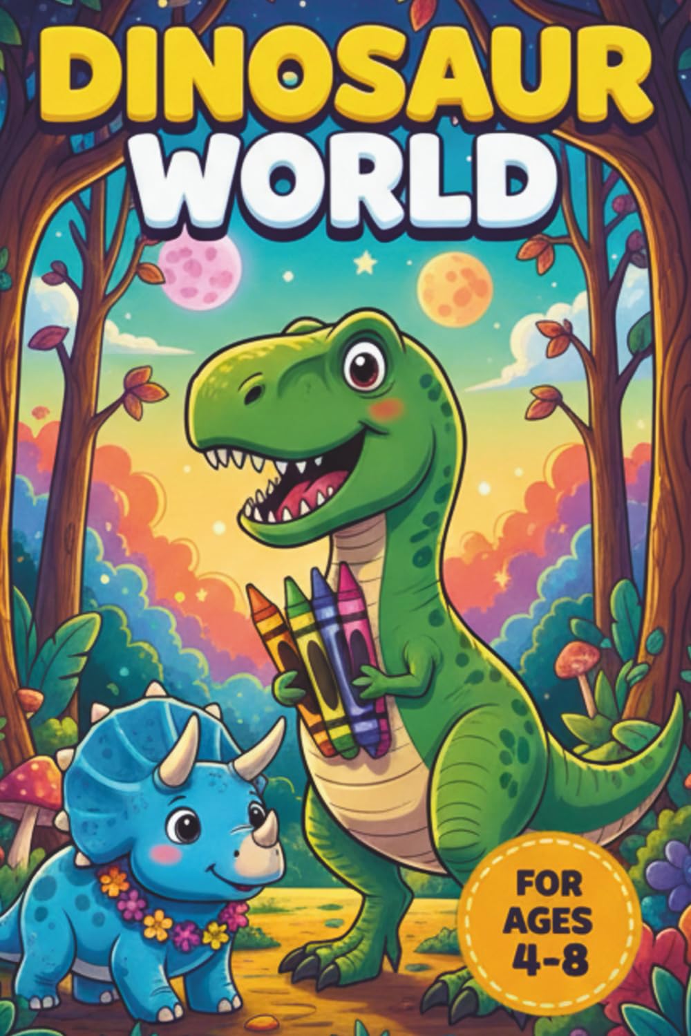 Dinosaur Discovery Coloring Book for Boys Ages 4-8: 40 Fun Coloring Pages with Amazing Facts, Prehistoric Giants, and Educational Descriptions for Creative Kids (Dino World Series)