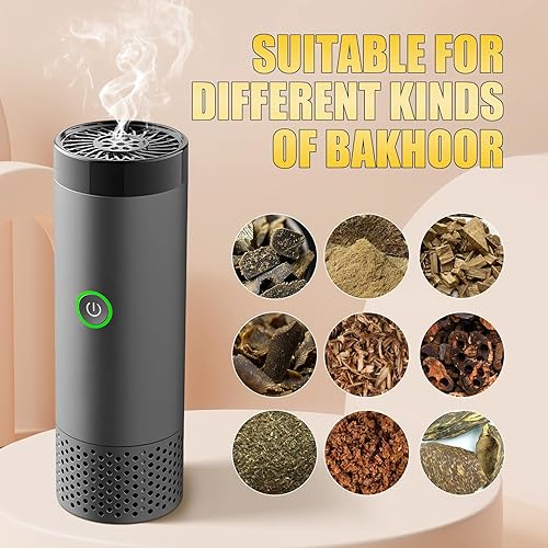 Miniatura 6 de Quemador de incienso electrónico eléctrico difusor de aroma fragancia árabe Bakhoor árabe incienso incensario para exteriores, hogar, escritorio,