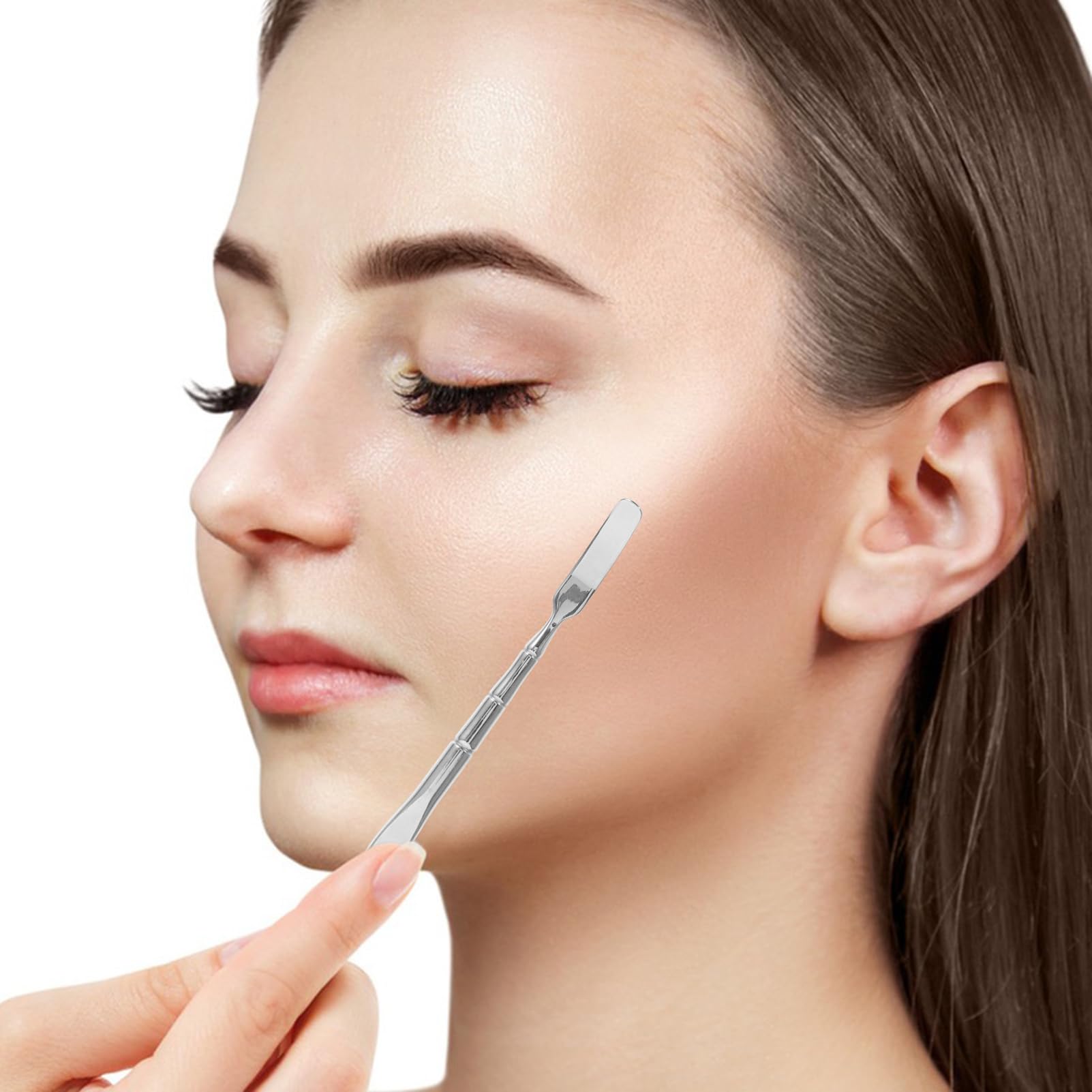 HONMEET Stainless Steel Blackhead Extractor 2 Pcs Facial Scraper Tool Comedone Extractor Tool Pore Scraper