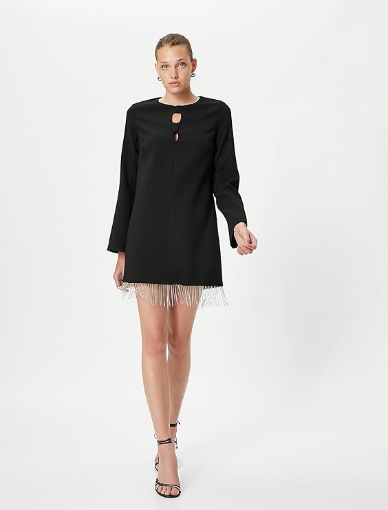 David Koma BRA DETAIL MIDRIFF CUTOUT MINI DRESS - Vestido De Punto Silver D0t21c02v D11