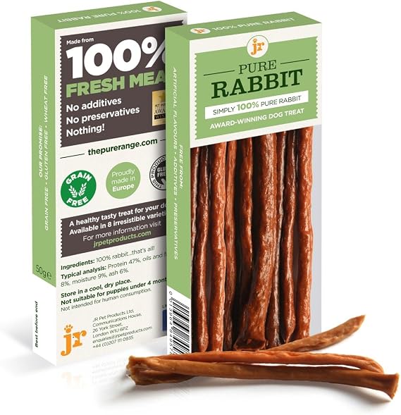Pure Rabbit Sticks Dog Treats 50 gram