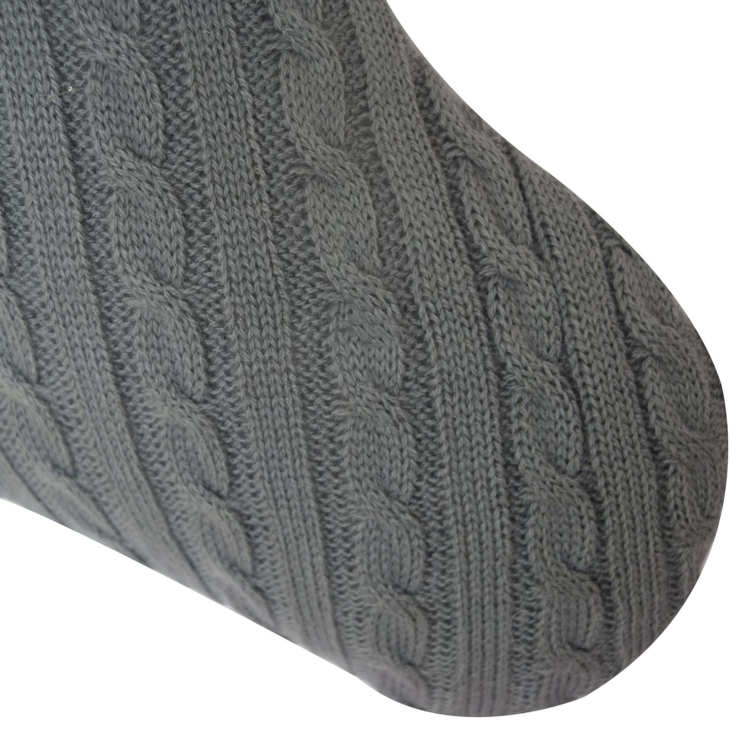 DUO ER 5 stücke Grau Gestrickte Weihnachtssocken Weihnachtsstrümpfe Geschenk Tasche Pelzsocken Mund Weihnachten Dekoration