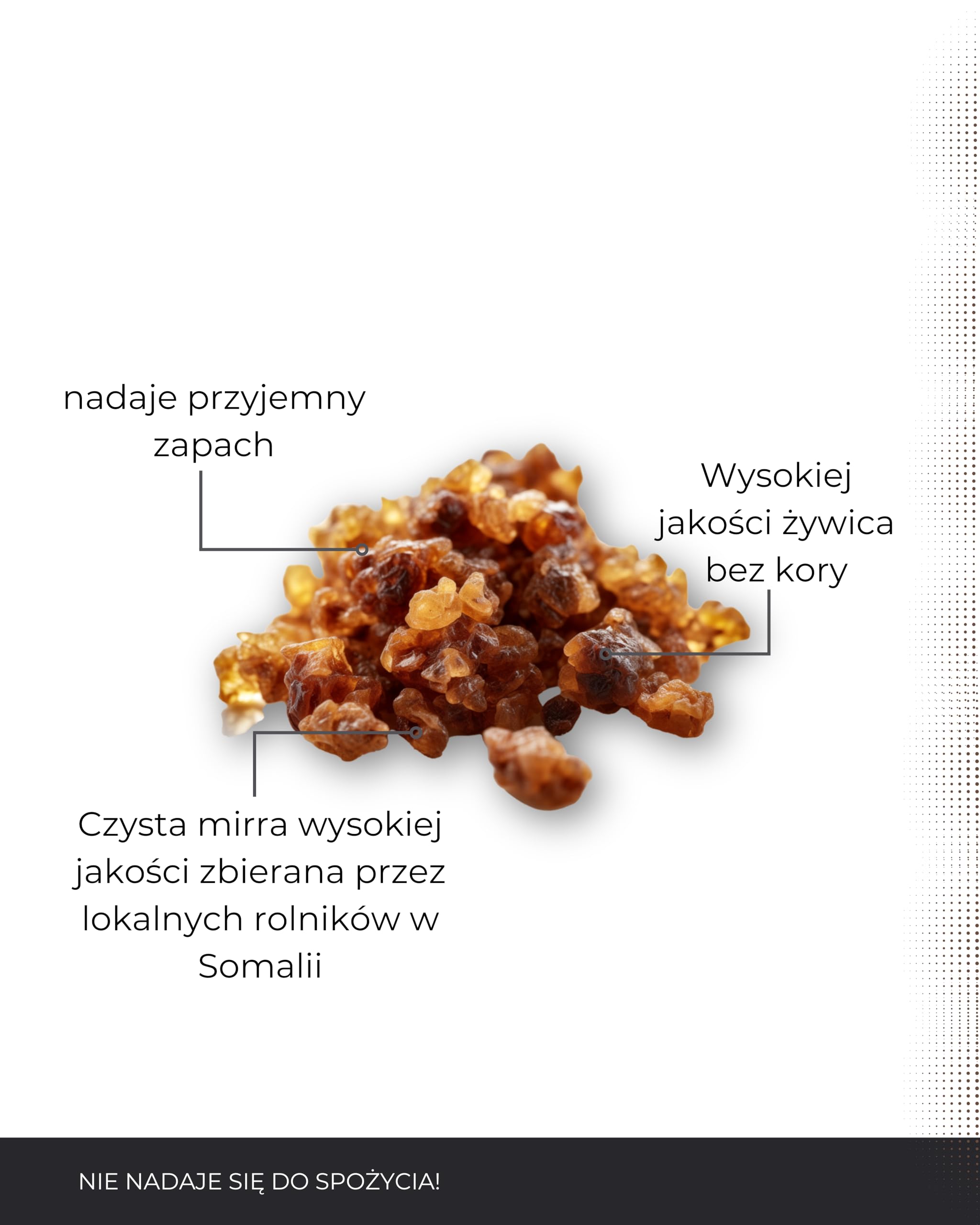 Incensera Mirra do Palenia, Kadzidło, 100 g, żywica Drzewna, Kadzidełko, Kadzidło Naturalne