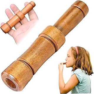 Nyutcwe Pato Llame a 4.72x0.91in de Madera Natrual imitación Realista Sonido Pato Silbato para Accesorios de Caza Llamada