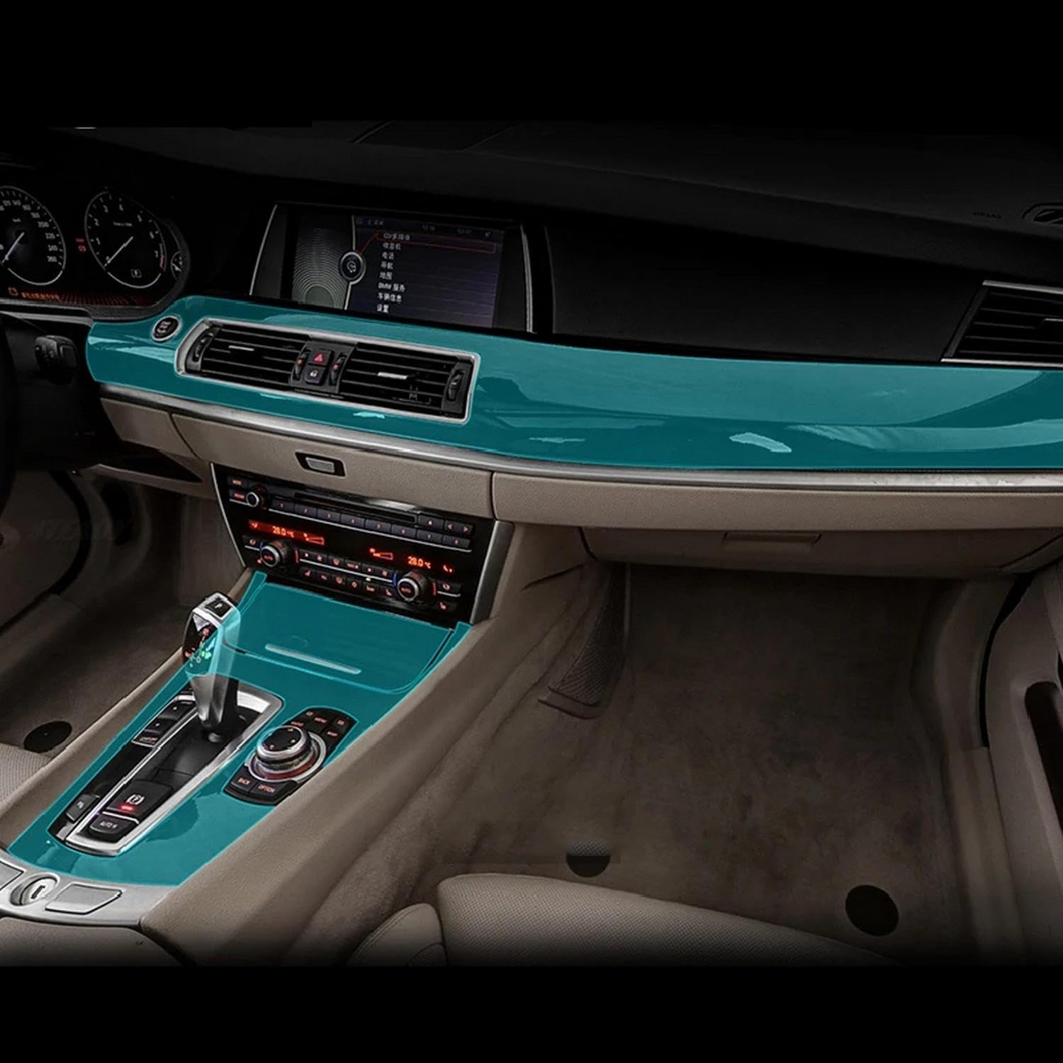 Film protecteur TPU intérieur pour BMW F10 F11 F07 Série 5 et 5GT 2011-2017