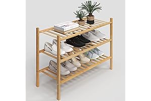 3-Tier Stackable Shoe Rack for Closets, Entryways, and Hallways