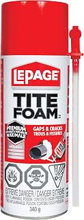 LePage Tite Foam Gaps & Cracks Insulating Foam Sealant, 340 g, Can